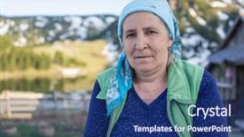  Presentation with turkish - Presentation consisting of turkish country woman in traditional background and a  colored foreground
