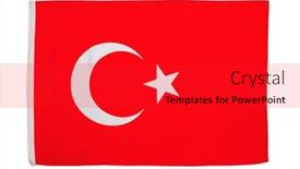  Presentation with dimensions - Slide set having turkish-flag-with-legal-colors background and a red colored foreground