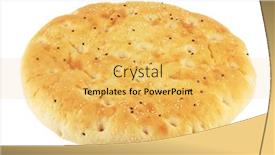  Presentation with turkish - Amazing PPT theme having turkish-flat-bread-isolated backdrop and a yellow colored foreground