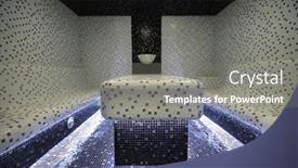 Presentation with turkish - Presentation consisting of turkish-hamam-or-hammam-bath background and a gray colored foreground