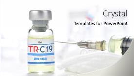  Presentation with vaccination - PPT layouts having turkish-made-coronavirus-vaccination-called background and a white colored foreground