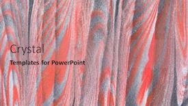  Presentation with artwork - Beautiful presentation theme featuring turkish marbled paper artwork detail backdrop and a coral colored foreground