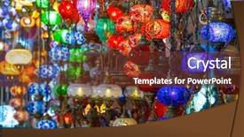  Presentation with mosaic - Colorful slide deck enhanced with turkish mosaic lamp oriental traditional backdrop and a tawny brown colored foreground