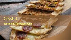  Presentation with turkish - Beautiful PPT layouts featuring turkish-pide-with-sausage-beef backdrop and a tawny brown colored foreground