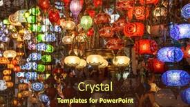  Presentation with glass ceiling - Cool new slides with grand bazaar istanbul glass colorful backdrop and a wine colored foreground