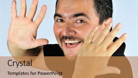  Presentation with young man on the phone - Amazing PPT layouts having turkiye - hyperactive cheerful young man backdrop and a  colored foreground