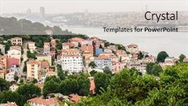  Presentation with istanbul - Audience pleasing presentation consisting of turkiye - istanbul cityscape backdrop and a  colored foreground