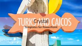  Presentation with welcome design - Cool new slides with turks and caicos welcome sign backdrop and a  colored foreground