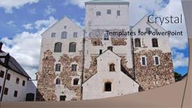  Presentation with finland - Presentation theme featuring turku-castle-in-finland background and a  colored foreground