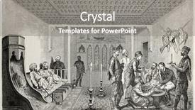  Presentation with tour - PPT layouts enhanced with turky - old illustration of konak interior background and a gray colored foreground