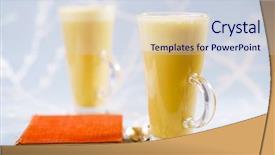  Presentation with milk powder - Audience pleasing slide deck consisting of turmeric latte a golden twist backdrop and a sky blue colored foreground