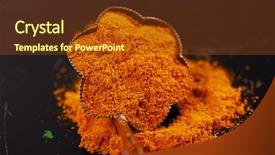  Presentation with turmeric - Slides enhanced with turmeric latte spice mix background and a tawny brown colored foreground