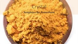  Presentation with curcuma - Slide deck enhanced with turmeric-powder-or-curcuma-powder background and a yellow colored foreground