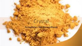  Presentation with curcuma - Cool new theme with turmeric-powder-or-curcuma-powder backdrop and a gold colored foreground