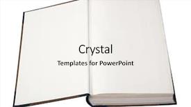  Presentation with open book page - Cool new PPT layouts with open book with empty pages backdrop and a sky blue colored foreground