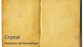  Presentation with papyrus antique - Slides having turn antique book isolated background and a yellow colored foreground