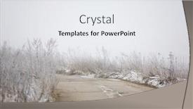  Presentation with foggy - Presentation featuring turn-of-concrete-road background and a white colored foreground