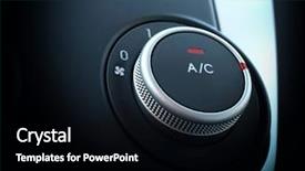  Presentation with conditioner - Audience pleasing PPT theme consisting of turn on the air condition backdrop and a  colored foreground