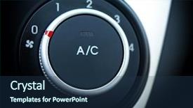  Presentation with conditioner - Slide set with turn on the air condition background and a  colored foreground