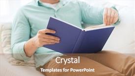  Presentation with literature - Slides having turn page - leisure education literature and home background and a coral colored foreground