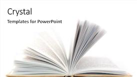  Presentation with page - Slide deck with turn page - opened book element of design background and a white colored foreground