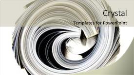  Presentation with triangle mosaic low polygonal abstract - Slides having turn page - rolled up magazine abstract image background and a mint green colored foreground