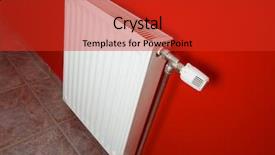  Presentation with wall - Amazing slides having turn up heat - radiator against red wall backdrop and a red colored foreground