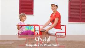  Presentation with team building on white - Amazing theme having turnaround - mother and daughter sitting backdrop and a  colored foreground