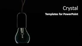  Presentation with black light - Slide set enhanced with turned-off-incandescent-light-bulb background and a black colored foreground