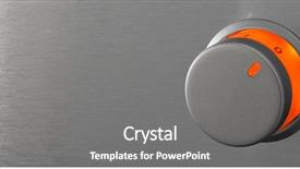  Presentation with electronic switch - Presentation having turned on switch on aluminum background and a  colored foreground