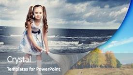  Presentation with turning page - PPT layouts having turning page with another reality background and a gray colored foreground