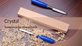  Presentation with bits - Presentation with turning point - two bits of blue background and a coral colored foreground