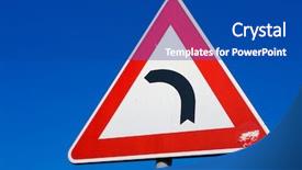  Presentation with signal - Slides enhanced with turning point - warning signal background and a ocean colored foreground