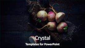 Presentation with rustic - Amazing presentation design having turnips kept in a crate backdrop and a black colored foreground
