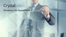  Presentation with turnover - PPT theme with turnover - his business growth and progress background and a light blue colored foreground