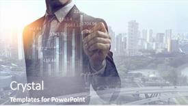  Presentation with turnover - Slides enhanced with turnover - his business growth and progress background and a gray colored foreground