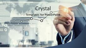  Presentation with mass media business technology internet - PPT theme consisting of turnover - innovative technologies for business mixed background and a  colored foreground