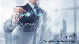  Presentation with turnover - Theme enhanced with turnover - new technologies for business mixed background and a light blue colored foreground