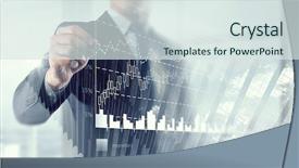  Presentation with turnover - PPT layouts featuring turnover trend - his business growth and progress background and a  colored foreground