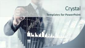  Presentation with business growth success biblical principles - PPT theme featuring turnover trend - his business growth and progress background and a  colored foreground