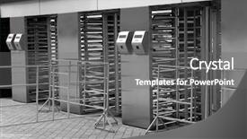  Presentation with stadium - Cool new presentation theme with turnstile entrance to stadium backdrop and a gray colored foreground