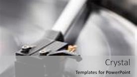  Presentation with vinyl record - Slide deck consisting of turntable-plays-a-vinyl-record background and a light gray colored foreground