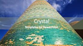  Presentation with unesco - PPT theme enhanced with turqoise - ancient city of khiva uzbekistan background and a mint green colored foreground