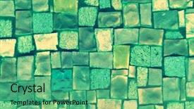  Presentation with tile - Presentation theme featuring turqoise - green tile background background and a seafoam green colored foreground