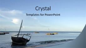  Presentation with zanzibar - Theme with fortress - historical - classic close-up view background and a light blue colored foreground.