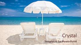  Presentation with beach - Amazing presentation theme having turquois - beautiful hanioti beach on kasandra backdrop and a lemonade colored foreground