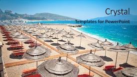  Presentation with albania - Cool new presentation with turquois - beautiful mango beach in saranda backdrop and a  colored foreground