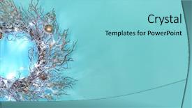  Presentation with color - PPT theme consisting of turquois - beautiful trendy christmas wreath background and a light blue colored foreground