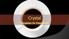  Presentation with coffee cup - Presentation theme having turquoise-cup-of-coffee background and a tawny brown colored foreground