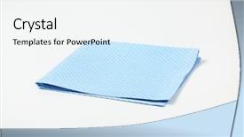  Presentation with turquoise - Presentation theme having turquoise dotted place mat on white background background and a white colored foreground